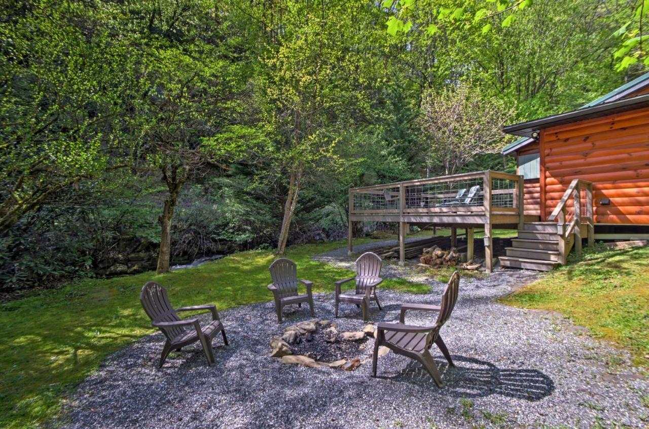 Bryson City Cabin With Fire Pit On Coopers Creek! Экстерьер фото